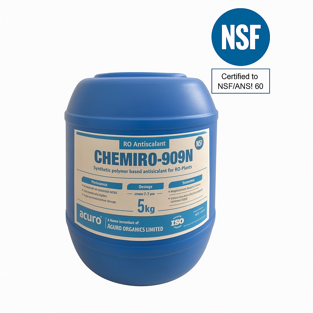 ChemiRO 909N – NSF Certified, Food Grade RO Antiscalant – Acuro (5 Kg) | Effective Scale Prevention for RO Systems