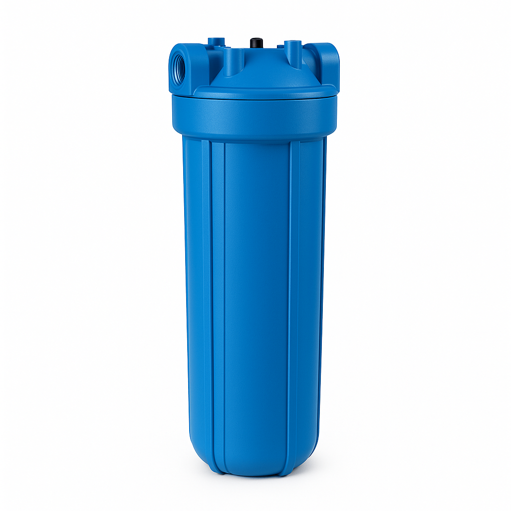 20 Inch Jumbo Blue Cartridge Water Filter Housing – Large Capacity Virgin Plastic for Whole House & Commercial Use