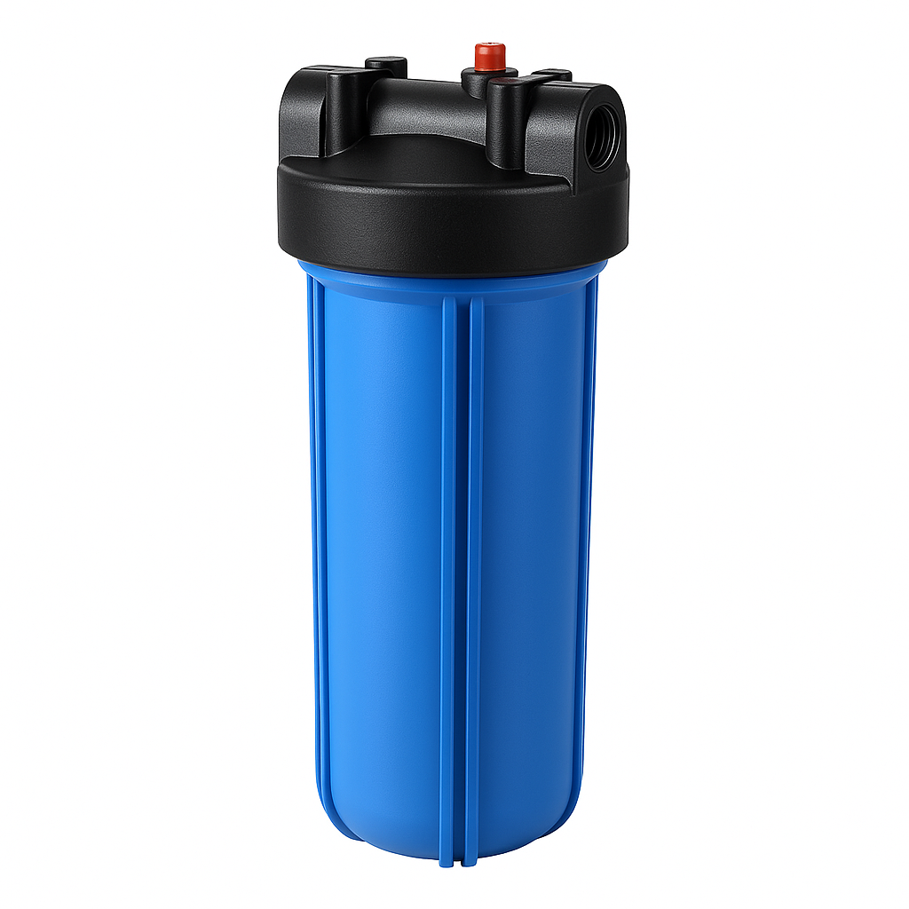 10 Inch Slim Blue Cartridge Water Filter Housing – Standard Plastic for RO & Home Filtration