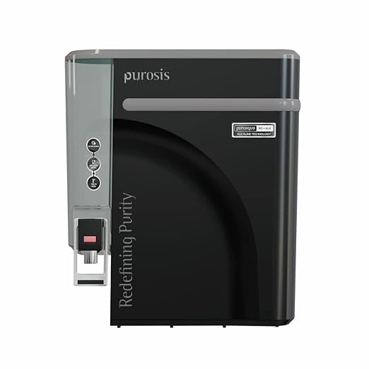 Purosis 321 9L RO + UV + CU Guard + Alkaline Enhancer + Mineral Water Purifier (Black)