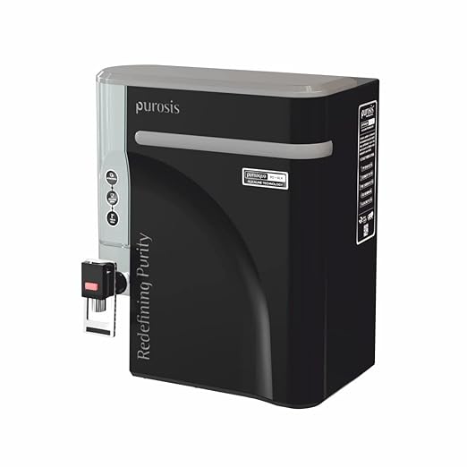 Purosis 321 9L RO + UV + CU Guard + Alkaline Enhancer + Mineral Water Purifier (Black)