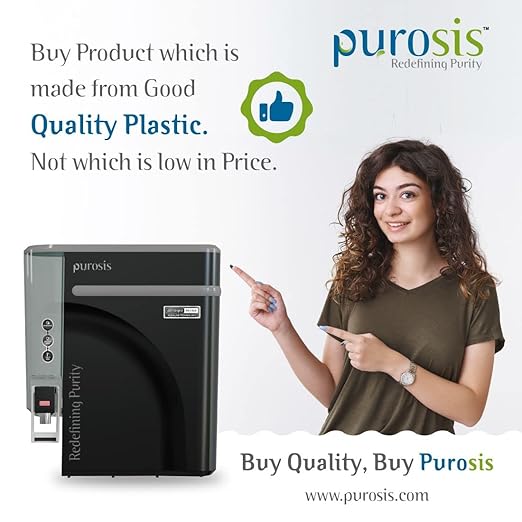 Purosis 321 9L RO + UV + CU Guard + Alkaline Enhancer + Mineral Water Purifier (Black)