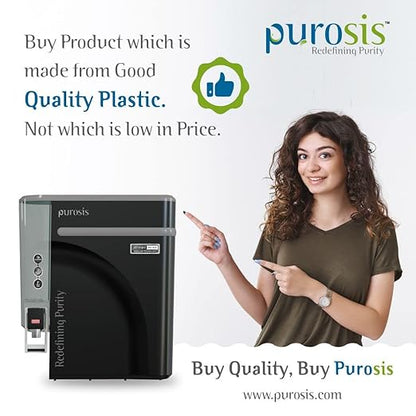 Purosis 321 9L RO + UV + CU Guard + Alkaline Enhancer + Mineral Water Purifier (Black)
