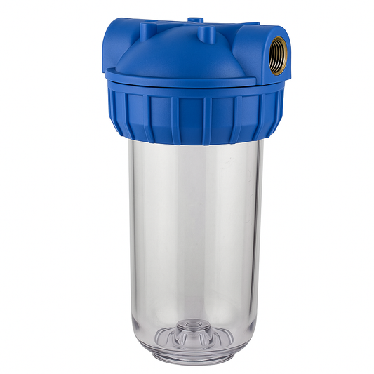 10 Inch Transparent Micron Filter Housing | Clear Body for Easy Monitoring