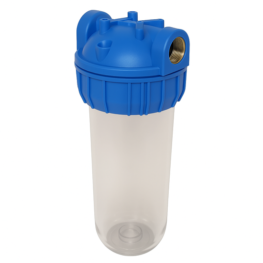 10 Inch Slim Clear Cartridge Water Filter Housing – Standard Size for Home Water Purifiers