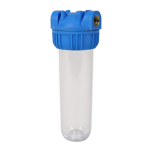 20 Inch Slim Clear Cartridge Water Filter Housing – High-Capacity for Whole House Filtration
