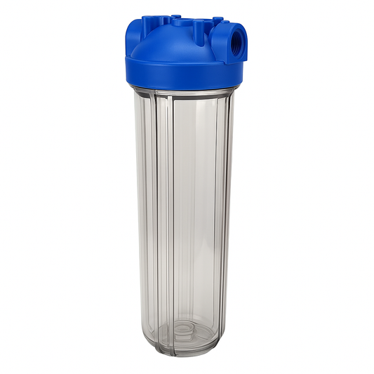 20 Inch Jumbo Clear Cartridge Water Filter Housing – Large Capacity for Whole House & Commercial Use