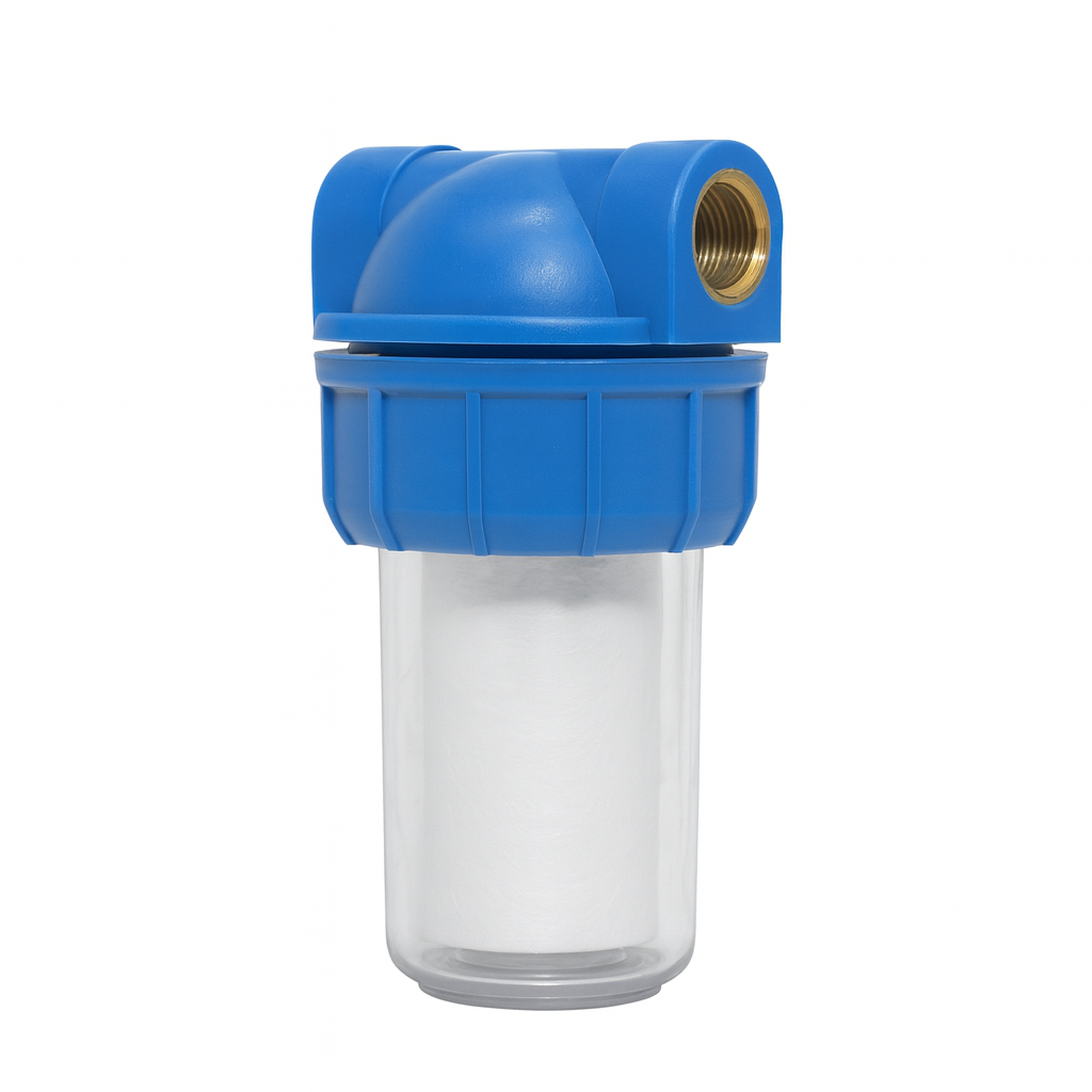 5 Inch Slim Clear Water Filter Housing – Compact Design for RO & Pre-Filtration